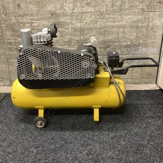 Hindin Belt Drive Air Compressor Model SBE10D, GMG 1.5Hp Single Phase Motor (As Found)